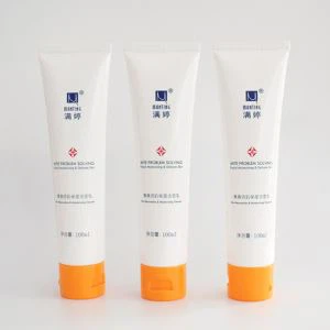 100ml bijelo plastično meko cijevi kozmetičko pakiranje